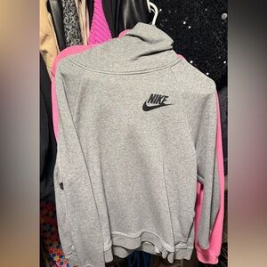 Nike Women's Heather Gray Crew Neck Sweater